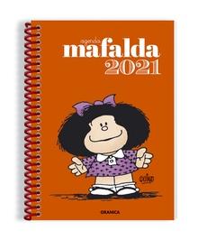Agenda 2021 Mafalda anillada anaranjado